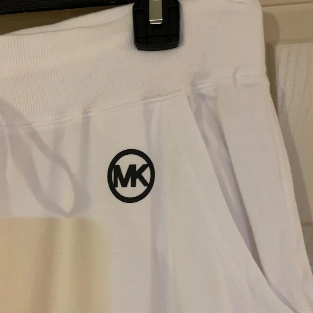 Michael Kors White Wide Leg Sweater Pants sz M